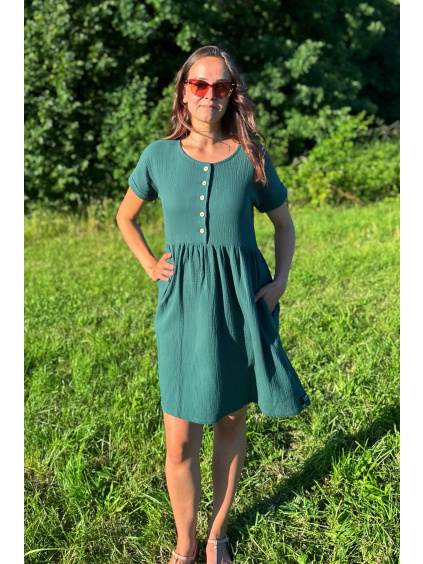 Mušelínové šaty Adele - krátké