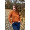 Vaflová mikina (bez spadnutých rukávu) s proplétáním